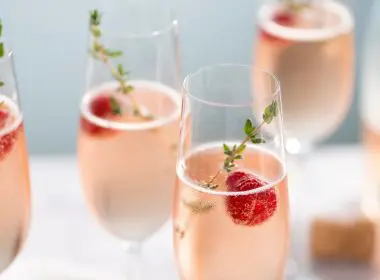 Strawberry Champagne Cocktail