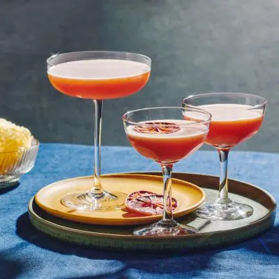 Front view of Blood and Sand Cocktails