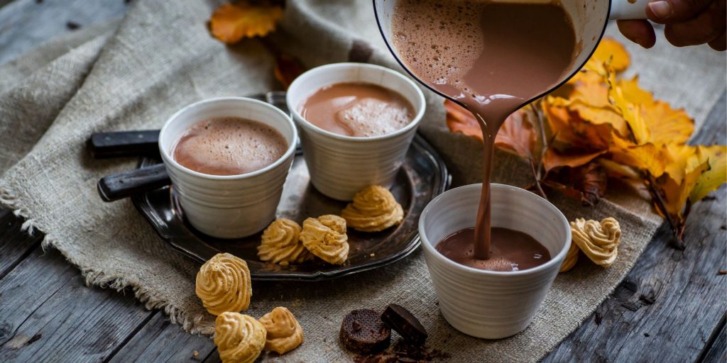 Warm Winter Cocktails - Cosy and comforting warm winter cocktails, featuring Ancho Reyes Hot Chocolate.