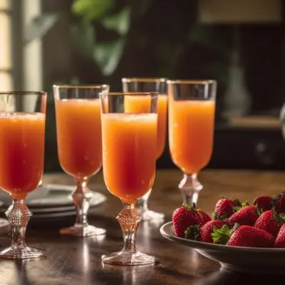 Strawberry Mimosas