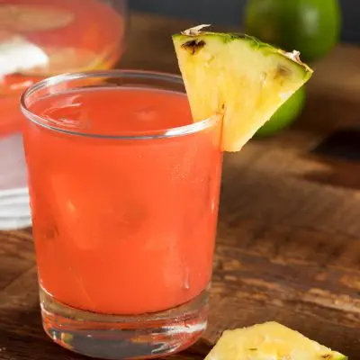 Rum punch cocktails