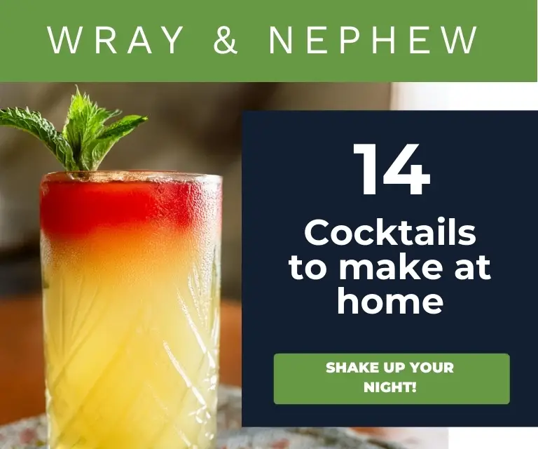 Banner ad for Wray & Nephew rum cocktails