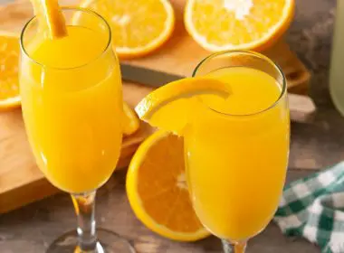 Orange Juice and Champagne Mimosa