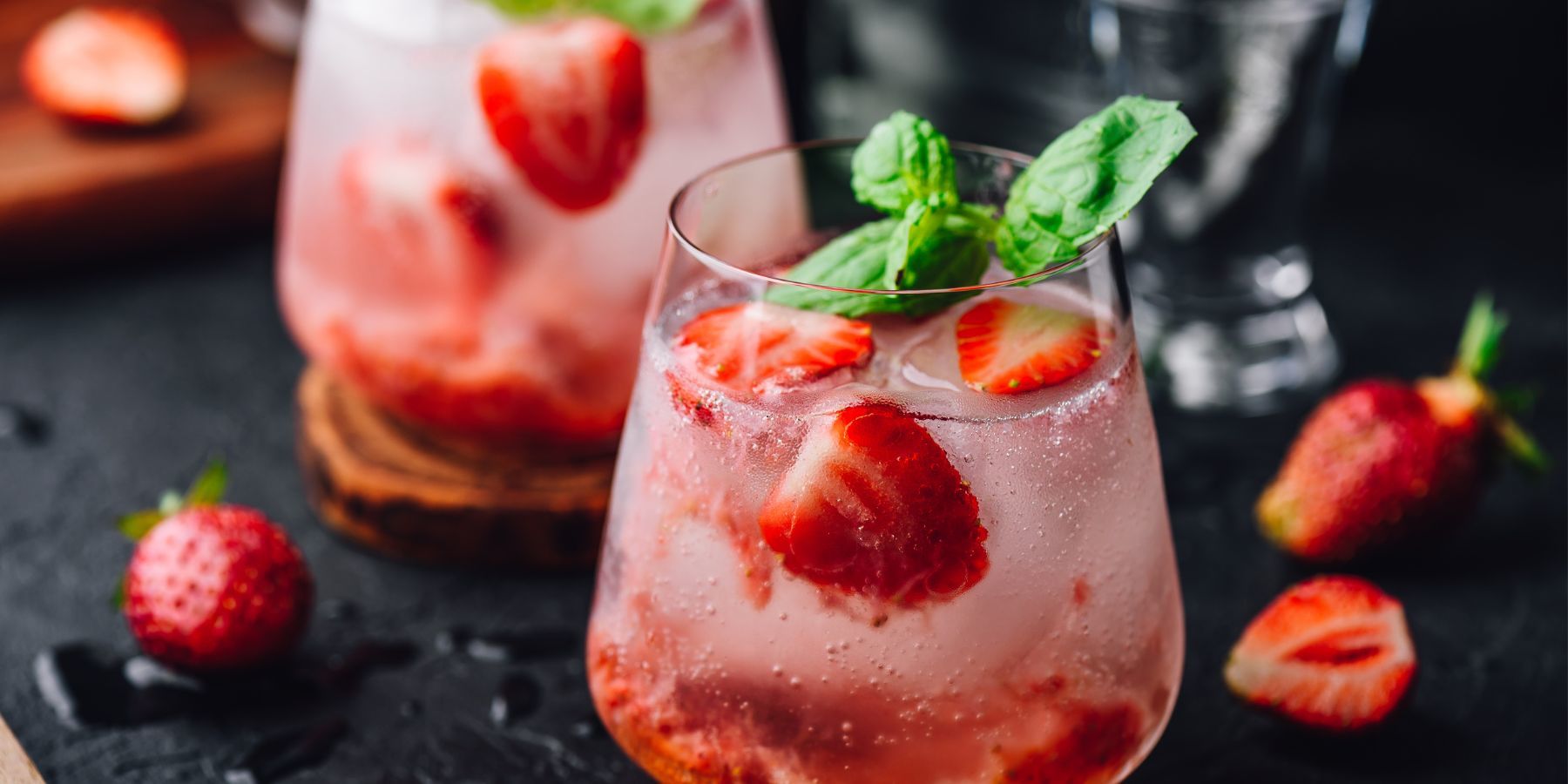 Strawberry Pink Lemonade Vodka Cocktail - Sugar and Soul