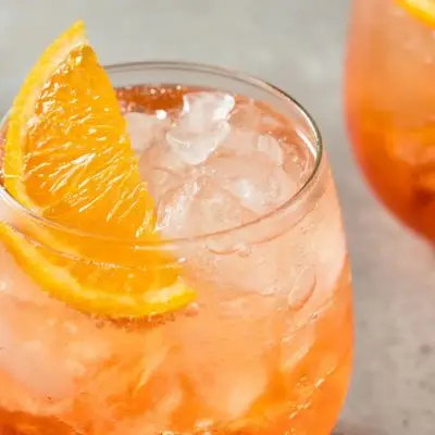An Italian Job Cocktail with orange bitters