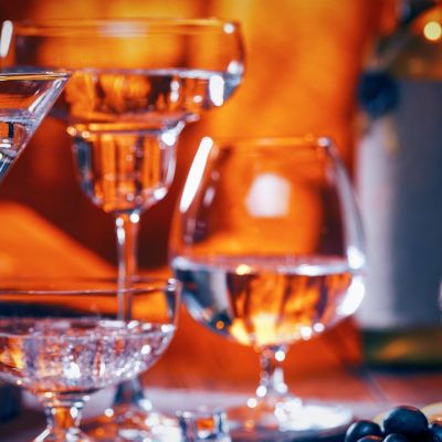 Front view of the best gin cocktails for Winter