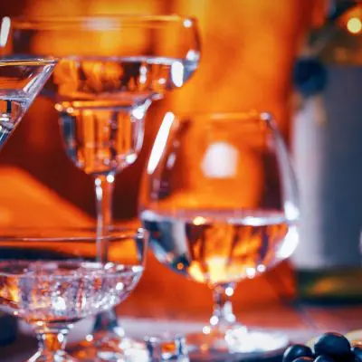 Front view of the best gin cocktails for Winter