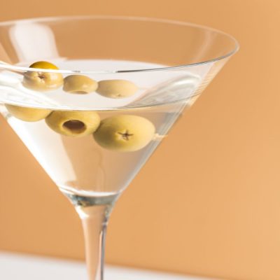Classic Vodka Martini with Olives