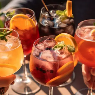 Variety of Spritz Cocktails