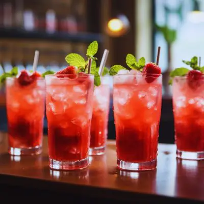 Spiked Strawberry Lemonade Cocktails
