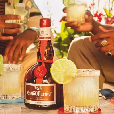 A bottle of Grand Marnier and Grand Margaritas